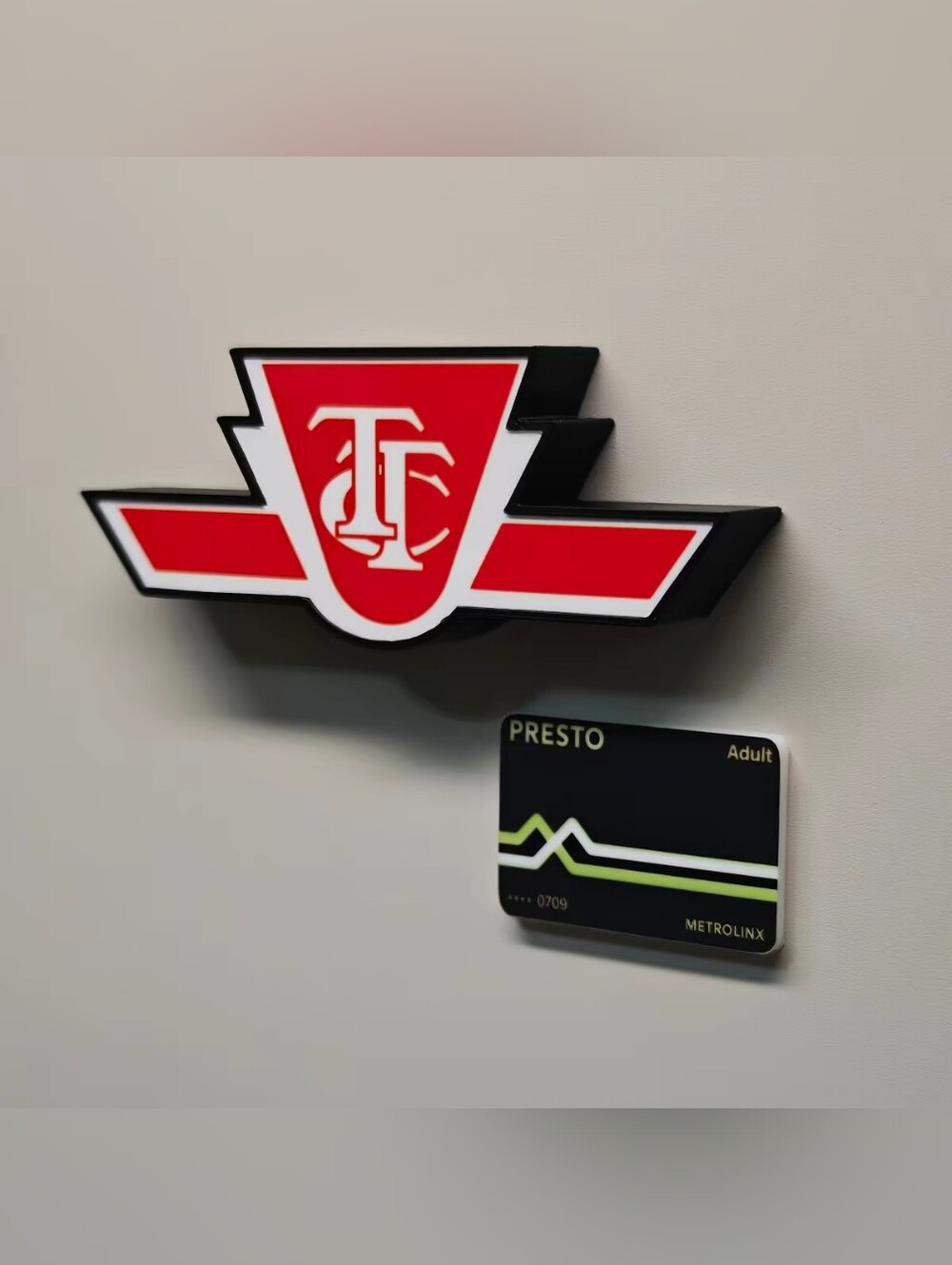 TTC Toronto Transit Magnet Presto Card Tap To Light Up (New) Subway Gift NWOT